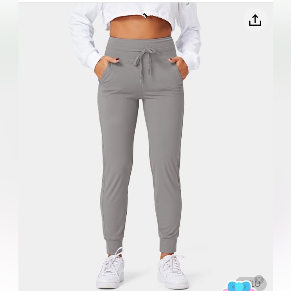 Grey Draw String Halara Joggers- Medium